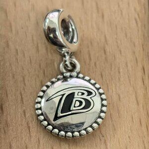 Pandora Baltimore Ravens NFL Logo Dangle Charm, S925 Silver Bracelets